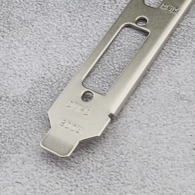Alt view image 5 of 7 - 2 Pieces Full Height Profile Brackets for HDMI DVI VGA Video Graphics Card Computer Case Replacement Components 12x1.8cm