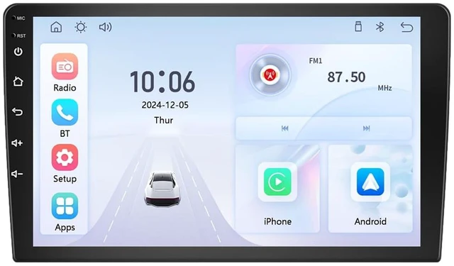 Main image of STAPON 10inch carplay Android auto 1280X720P 2.5D IPS Screen car Stereo 2din car Head Unit with fm Bluetooth Rear View Support Steering Control Mirror View Linux systerm