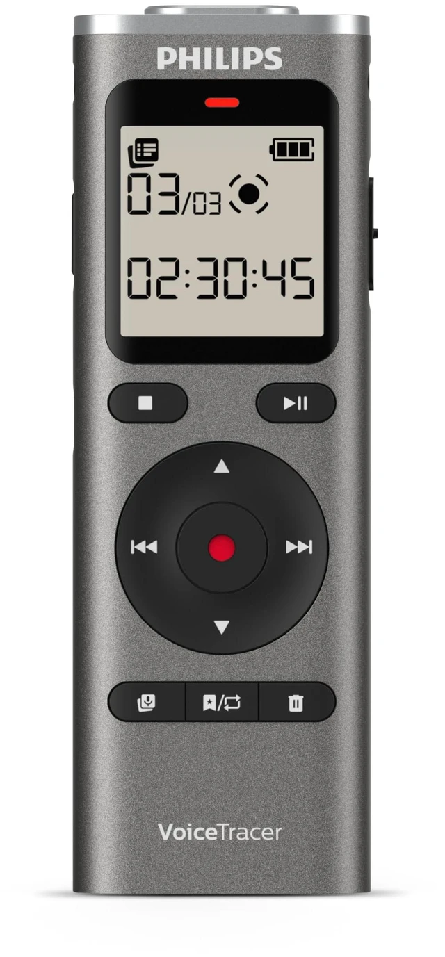 Main image of DVT1170 VoiceTracer, Audio Recorder, 8GB, Micro SD Card Slot, 360° Microphone for Excellent Sound