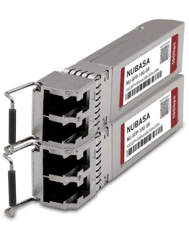 Alt view image 7 of 7 - 10GBase-SR SFP+ Module, 850nm Multimode Fiber Transceiver (2-Pack) | 10G LC optical transceiver up to 300m on OM3/OM4 with DDM. <1W low-power, Plug & play for Cisco, Ubiquiti, TP-Link