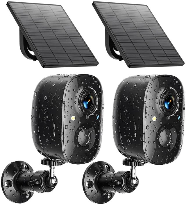 Main image of 2K Wireless Security Cameras Solar Powered Outdoor Cameras | AI Motion Detection,Siren Alarm,Spotlight Color Night Vision,2-Way Audio,SD/Cloud Storage