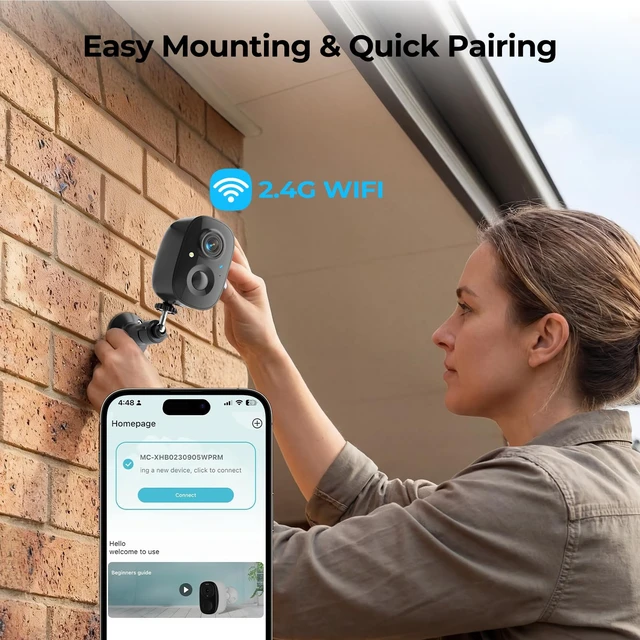 Alt view image 7 of 7 - 2K Wireless Security Cameras Solar Powered Outdoor Cameras | AI Motion Detection,Siren Alarm,Spotlight Color Night Vision,2-Way Audio,SD/Cloud Storage
