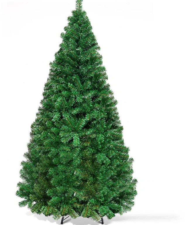 Main image of 6FT Artificial Christmas Tree Xmas Pine Tree with Solid Metal Legs Perfect for Indoor and Outdoor Holiday Decoration