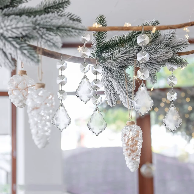 Alt view image 3 of 7 - 30pk Angel Christmas Tree Decorations Ornaments, Hanging Acrylic Crystal Angel Ornaments for Christmas Tree Indoor Christian Religious Home Decor, Birthday Wedding Party Decoration Supplies Bulk