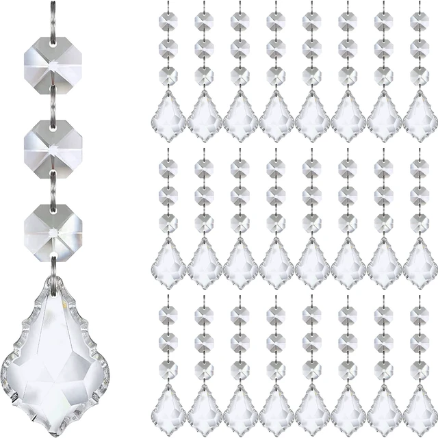 Alt view image 5 of 7 - 30pk Angel Christmas Tree Decorations Ornaments, Hanging Acrylic Crystal Angel Ornaments for Christmas Tree Indoor Christian Religious Home Decor, Birthday Wedding Party Decoration Supplies Bulk