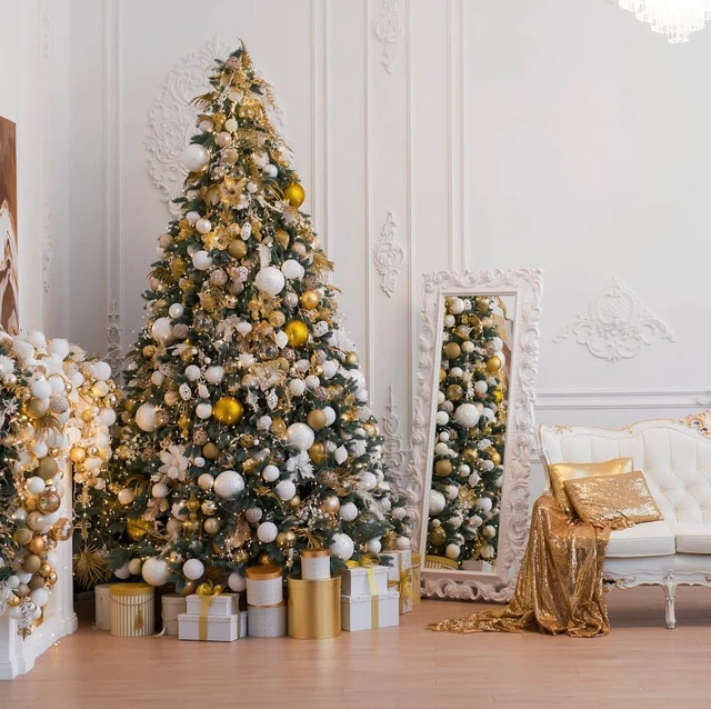 Alt view image 4 of 7 - 6ft Premium Artificial Holiday Christmas Tree w/ 1005 Branch Tips1pcs Tree top Star 200 Led Battery Operated String Lights,for Home Festival Celebration Perfect Choice for Xmas Decoration