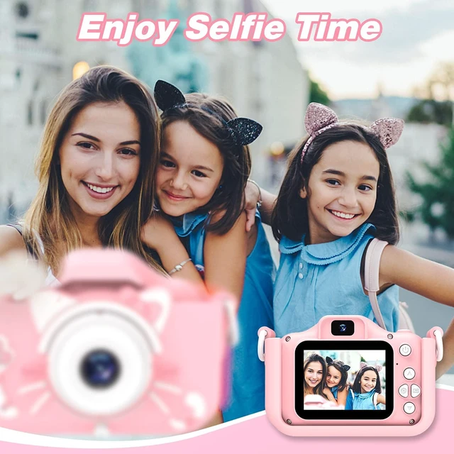 Alt view image 4 of 7 - Kids Camera Toys for 3-8 Year Old Girls Boys,Children Digital Video Camcorder Camera with Cartoon Soft Cover, Best Chritmas Birthday Festival Gift for Kids