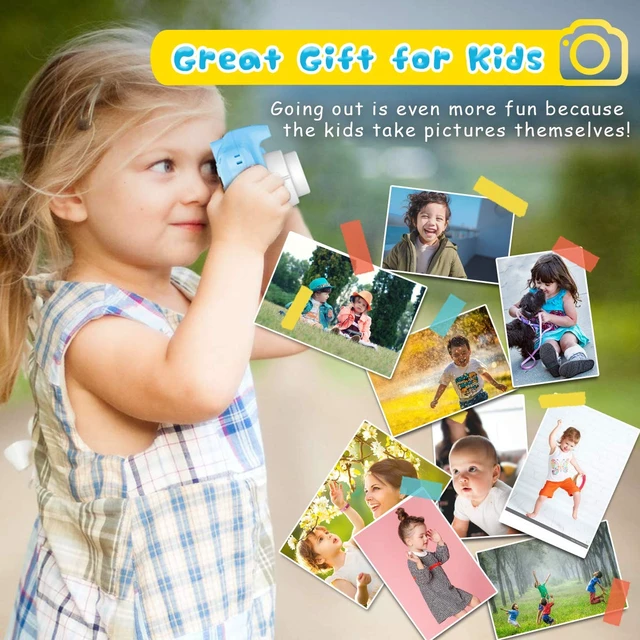 Alt view image 4 of 7 - Upgraded Kids Selfie Camera, HD Digital Video Camera for Kids-Blue | Christmas Birthday Gifts for Boys Age 3-9, Toddler Camera with Dual Lens, SD Card, Lanyard, Shockproof, Portable Creative Toy