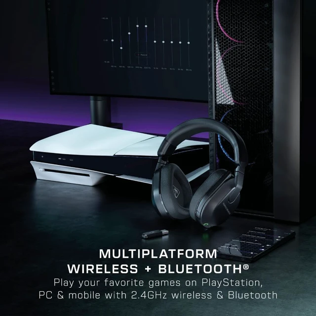 Alt view image 2 of 7 - Stealth 600 Wireless Multiplatform Gaming Headset for PS5 & PC | PlayStation, PS4, Bluetooth, 50mm Drivers, Rechargeable 80-Hr Battery, Noise-Cancelling Flip-to-Mute Mic, Memory Foam, White