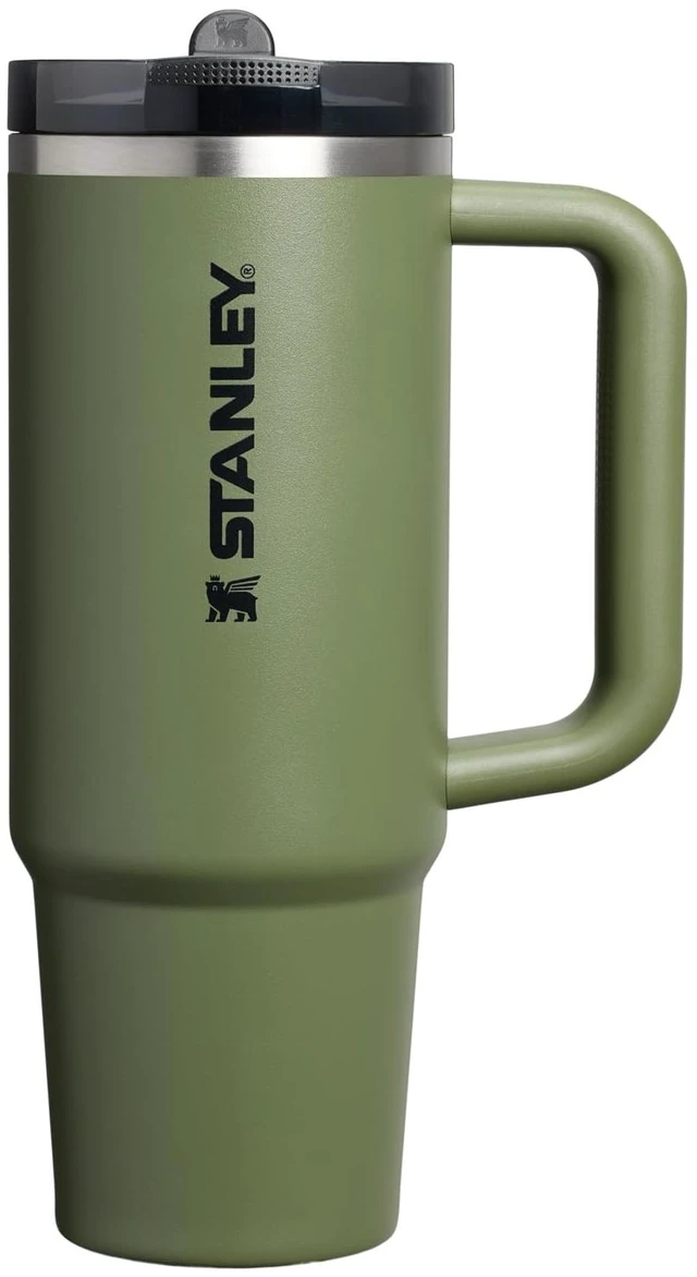 Main image of Quencher ProTour Flipstraw Tumbler, 30 oz, Dried Pine | Built-In Straw & Handle | Cupholder Compatible for Travel | Leakproof Insulated Stainless Steel Cup | BPA-Free