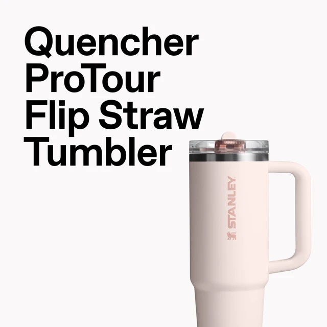 Alt view image 2 of 7 - Quencher ProTour Flipstraw Tumbler, 30 oz, Dried Pine | Built-In Straw & Handle | Cupholder Compatible for Travel | Leakproof Insulated Stainless Steel Cup | BPA-Free