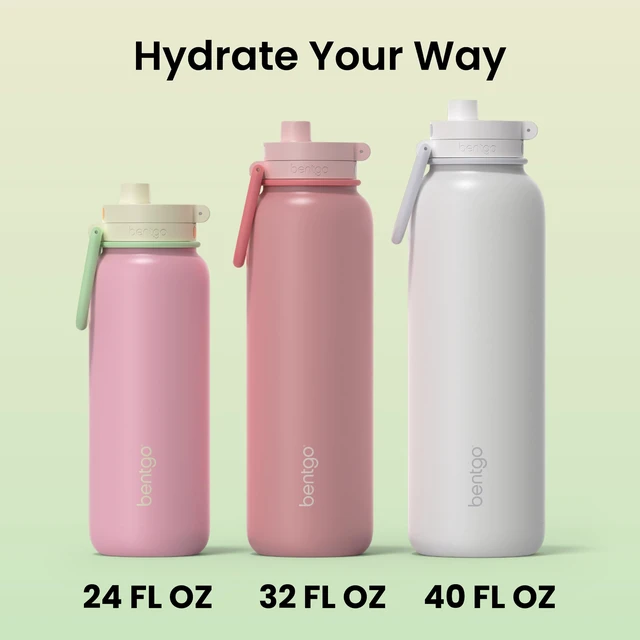 Alt view image 7 of 7 - Flip 2-in-1 Straw & Chug Leak-Proof Insulated Water Bottle, 24 fl oz | Premium 18/8 Stainless Steel,Triple-Layer Vacuum Insulation, 24-Hour Cold, BPA & PFAS-Free (Sherbet)