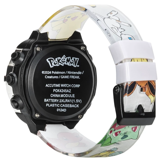 Alt view image 5 of 7 - Kids Pokemon Pokeball Digital LCD Quartz Wrist Watch with Multicolor Strap, Cool Inexpensive Gift & Party Favor for Boys, Girls, Adults All Ages (Model: POK4245AZ)