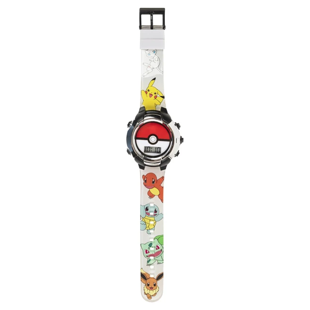 Alt view image 6 of 7 - Kids Pokemon Pokeball Digital LCD Quartz Wrist Watch with Multicolor Strap, Cool Inexpensive Gift & Party Favor for Boys, Girls, Adults All Ages (Model: POK4245AZ)