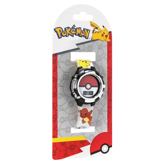 Alt view image 7 of 7 - Kids Pokemon Pokeball Digital LCD Quartz Wrist Watch with Multicolor Strap, Cool Inexpensive Gift & Party Favor for Boys, Girls, Adults All Ages (Model: POK4245AZ)