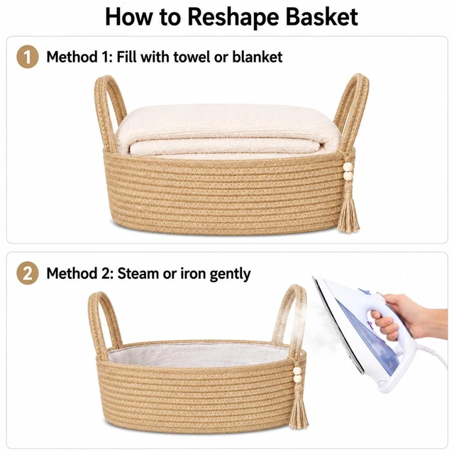 Alt view image 7 of 7 - Small Jute Rope Storage Basket, Woven Toilet Paper Tray Organizer, Boho Bathroom Decor Basket for Toilet Tank Top, Shelf, Bedroom & Living Room, 13" x 6" x 4"