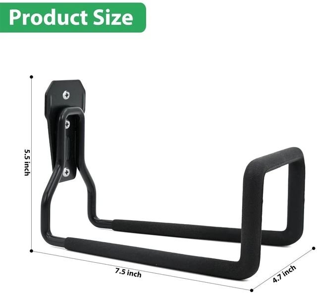 Alt view image 2 of 6 - Garden Hose Holder Wall Mount, Heavy-Duty Metal Water Hose Hanger for Outdoor & Indoor Use, Durable Hose Storage Hook for Yard, Garage, Garden & Utility Areas
