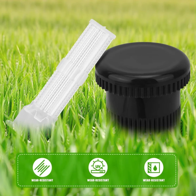 Alt view image 3 of 5 - Spray Shut Off Nozzle for Hunter Pro Spray PS Ultra Heads 916400sp | Plastic Shut Off Nozzle, Built-In Filters Included, Prevents Runoff and Over-Irrigation, Black Color, Easy to Install