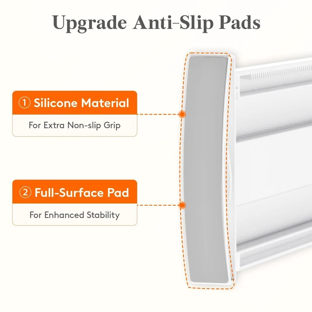 Alt view image 6 of 7 - 3.2" High Drawer Dividers for Clothes, Adjustable Drawer Organizers | 4 Pack 10.5"-16.5" Expandable Plastic Separator for Dresser, Nursery, Bedroom, Closet, Clothing, Socks & Underwear Storage