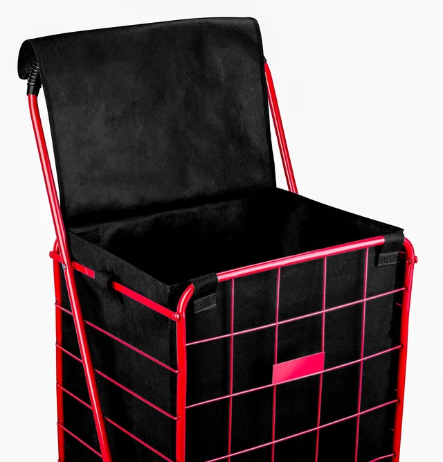 Alt view image 2 of 6 - Shopping Cart Liner, 18" x 15" x 24" Waterproof Shopping Cart Cover with Square Bottom & Adjustable Straps, Fits Standard Carts, Reusable Grocery Cart Liner, Black