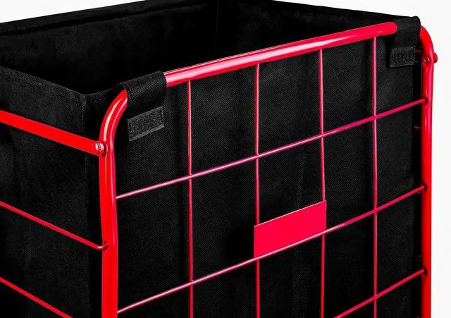 Alt view image 4 of 6 - Shopping Cart Liner, 18" x 15" x 24" Waterproof Shopping Cart Cover with Square Bottom & Adjustable Straps, Fits Standard Carts, Reusable Grocery Cart Liner, Black