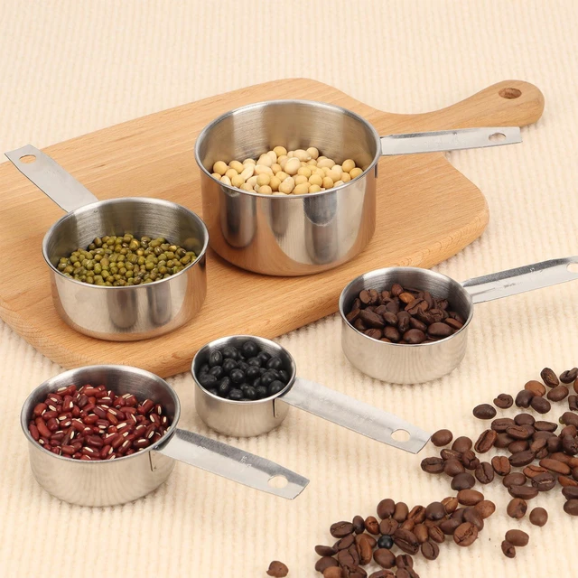 Alt view image 6 of 7 - 1/8 Cup Stainless Steel Measuring Cup, 30 ml Cooking Measure Scoop, 1 oz Measure Cup Tablespoon with Handle for Dry and Wet Food, Metal Coffee Scoop for Cooking Drinking Baking