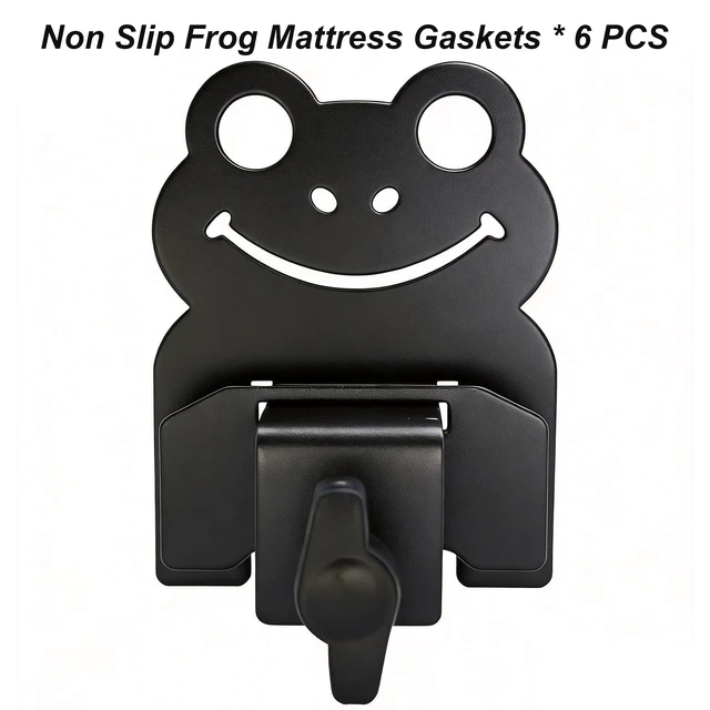 Alt view image 6 of 7 - Adjustable Non Slip Mattress Gaskets,6 PCS,Cute Frog,Furniture Parts | Keep in Place Sliding Gripper, Mattress Holder for Bed Frame