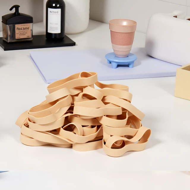 Alt view image 6 of 6 - Rubber Bands 40 Pcs Size#105 Large Big Wide Heavy Duty Elastic Rubber Band | Strong Elastic Bands for Office Supplies Outdoor (5.12" x 0.6")