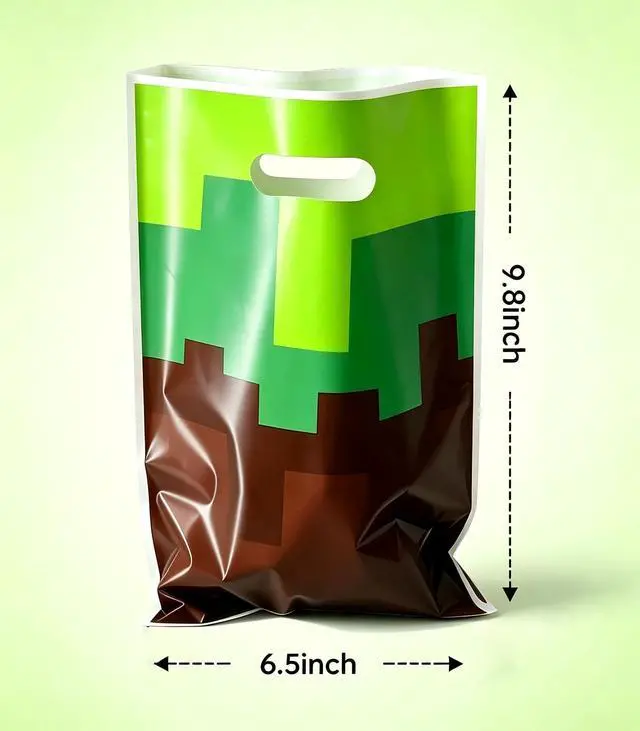 Alt view image 2 of 5 - 30Pcs Pixel Party Favors Bags, Video Game Goodie Bags with Handles Gift Bag | 30 Pieces, Candy & Cookie Bags, Birthday Party Supplies, Snack Treat Bags,Gift Bags,Goodie Bags