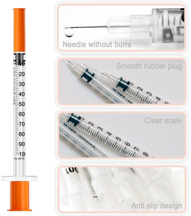 Alt view image 2 of 3 - 1 mL 30G 13 mm Syringe (with needle), individually packaged, pack of 10