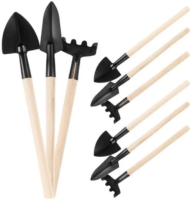 Main image of Mini Gardening Tool Set 3-Piece Stainless Steel Hand Shovel Trowel for Planting Weeding Transplanting and Potting Suitable for Indoor and Outdoor Garden Plants