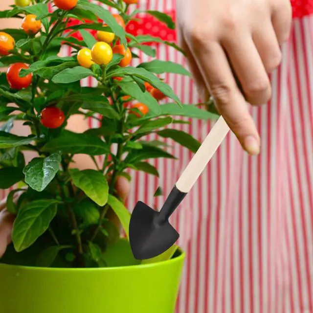 Alt view image 2 of 7 - Mini Gardening Tool Set 3-Piece Stainless Steel Hand Shovel Trowel for Planting Weeding Transplanting and Potting Suitable for Indoor and Outdoor Garden Plants