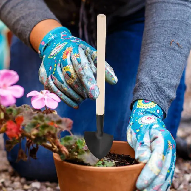 Alt view image 7 of 7 - Mini Gardening Tool Set 3-Piece Stainless Steel Hand Shovel Trowel for Planting Weeding Transplanting and Potting Suitable for Indoor and Outdoor Garden Plants