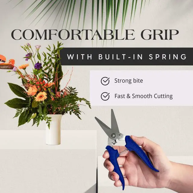 Alt view image 3 of 7 - Flower Clippers, Garden Shears with Sharp Blades, Trimming Shears for Plants, Flowers and Trees, Must-Have Designing and Gardening Hand Tools