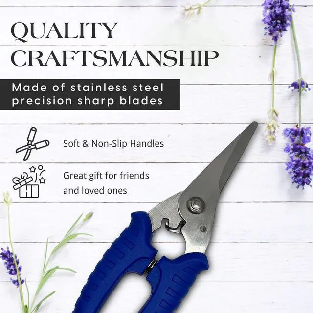 Alt view image 7 of 7 - Flower Clippers, Garden Shears with Sharp Blades, Trimming Shears for Plants, Flowers and Trees, Must-Have Designing and Gardening Hand Tools