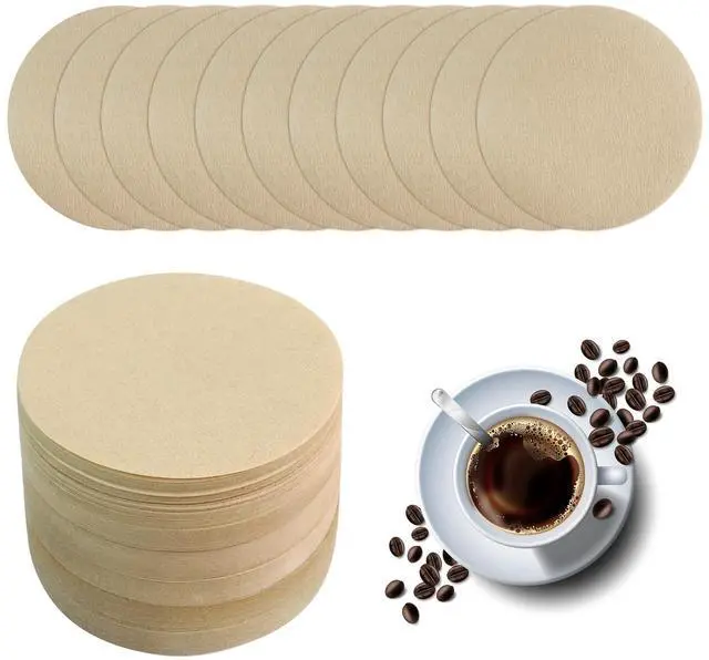 Main image of 400 Pack Of Natural, Unbleached Disposable Coffee Filter Discs | Designed for Percolator Coffee Makers2.5-Inch Ideal for Use At Home, Office, Or Camping.