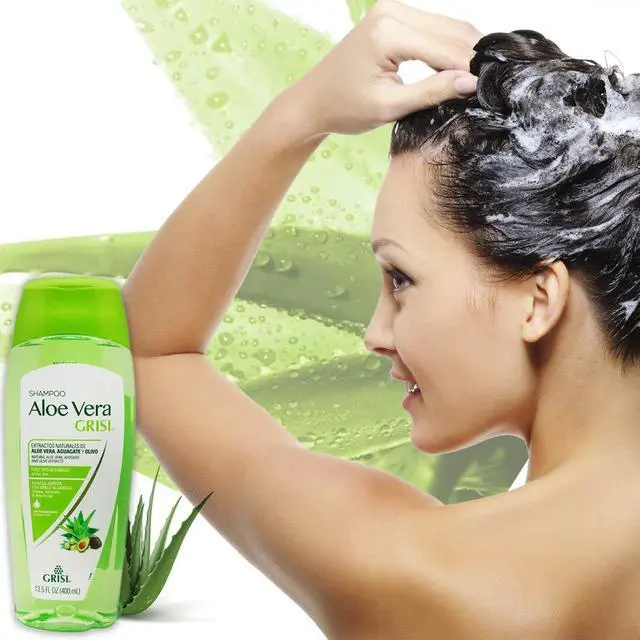 Alt view image 5 of 5 - Aloe Vera Shampoo | Moisturizing Hair Product with Aloe Extract, Paraben-Free for Soft, Shiny Hair - 13.5 Fl Ounces