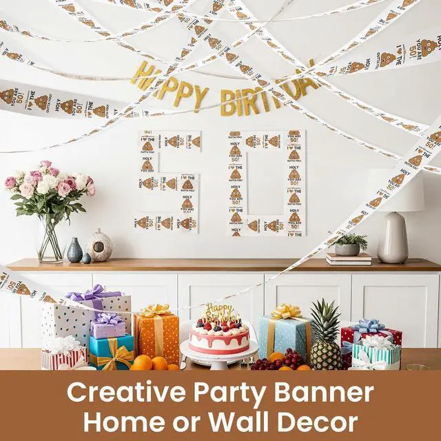 Alt view image 4 of 7 - 50th Birthday Gifts for Men Him Women Her Toilet Roll Paper | Can-shaped Package, Unique, Funny - 50th Birthday Decorations, Party Favors - 50 Years Old Gift Ideas for Family, Friends