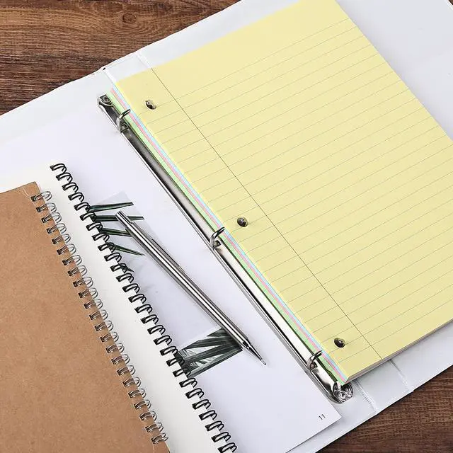 Alt view image 6 of 7 - Colored Loose Leaf Paper Wide Ruled, 100 Sheets, 8 x 10.5 | 3- Hole Punched, Notebook Paper