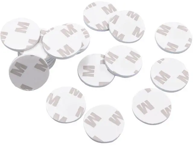 Main image of Double Sided Adhesive Pads,Round Sticky Pads Heavy Duty,Strong Mounting Tape,Pre-Cut Foam Pads, Waterproof for Walls Picture, Car, Home, Office (2 x 25mm)