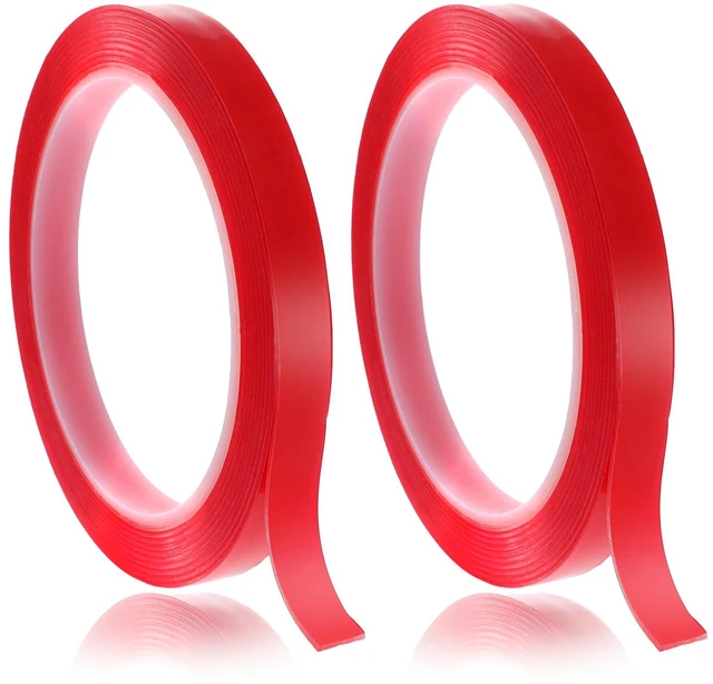Main image of Aeaocvo 2 Rolls Nail Art Tape, 98FT Double Sided Tape Nails, Waterproof Removable Traceless Clear Mounting Tape, Press on Nail Supplies for Nail Tips Colors Designs Showcase