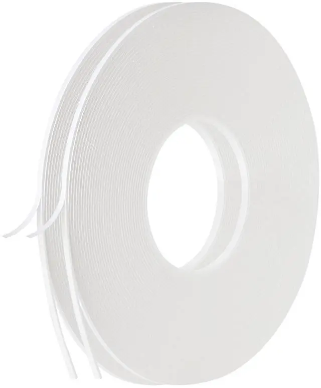 Main image of 2 Roll of White Double Sided Foam Tape,PE Foam TapeWhite Mounting Adhesive Tape (1/8 Inch by 50 Feet)