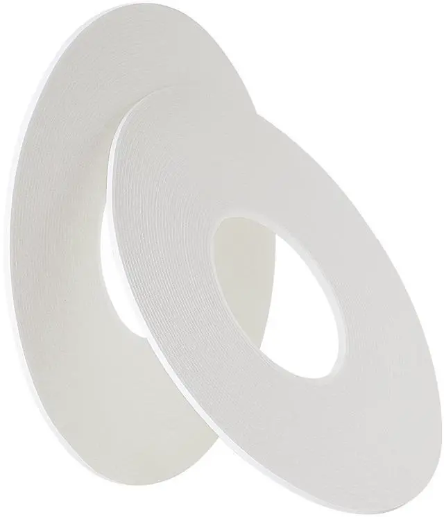 Alt view image 2 of 6 - 2 Roll of White Double Sided Foam Tape,PE Foam TapeWhite Mounting Adhesive Tape (1/8 Inch by 50 Feet)