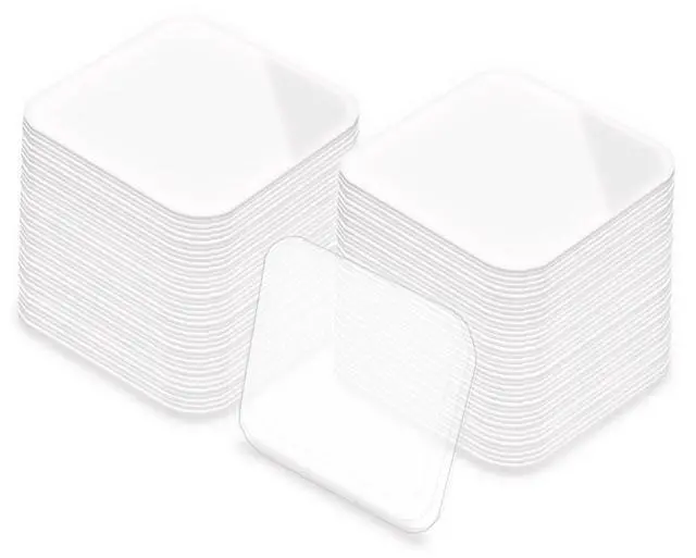 Main image of 40 Double Sided Clear Mounting Square Tape, Self Adhesive Gel Sticky Pads - Waterproof & Removable - Transparent - DIY Craft (30mm x 40)