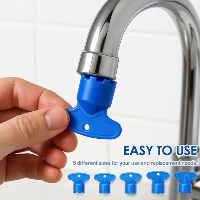Alt view image 6 of 7 - 10 Pieces Faucet Aerator Removal Tool, Aerator Wrench Key Set Universal Sink Removal Wrench Tool with 5 Sizes M16.5, M21.5, M22.5, M24 for Bathroom Kitchen Faucet Maintenance
