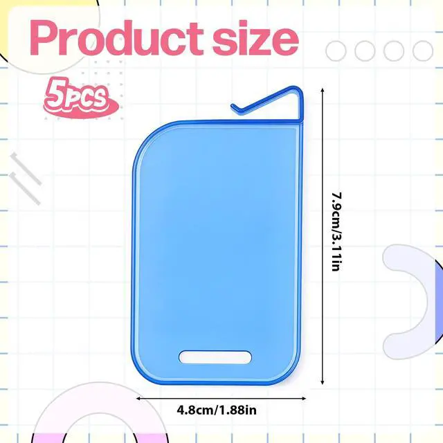Alt view image 2 of 7 - Card Box Dividers Trading Card Dividers, Adjustable Plastic Storage Box Partition Clips, Cardboard Separators for Collectors