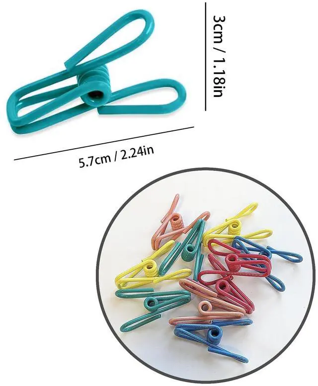 Alt view image 2 of 7 - 10 Pack Multipurpose Chip Bag Clips Food Sealing Clips | for Kitchen Snack, Sealing Clothes Pins, for Laundry, Hanging Clothes, Closet Organization