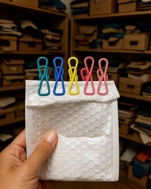 Alt view image 3 of 7 - 10 Pack Multipurpose Chip Bag Clips Food Sealing Clips | for Kitchen Snack, Sealing Clothes Pins, for Laundry, Hanging Clothes, Closet Organization
