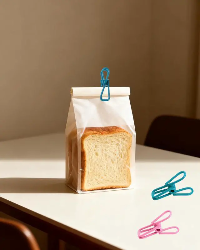 Alt view image 5 of 7 - 10 Pack Multipurpose Chip Bag Clips Food Sealing Clips | for Kitchen Snack, Sealing Clothes Pins, for Laundry, Hanging Clothes, Closet Organization