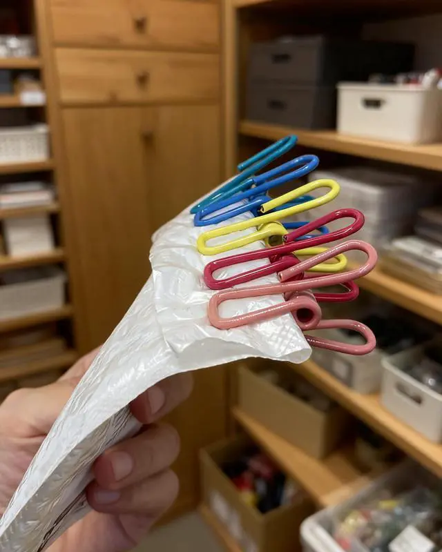 Alt view image 6 of 7 - 10 Pack Multipurpose Chip Bag Clips Food Sealing Clips | for Kitchen Snack, Sealing Clothes Pins, for Laundry, Hanging Clothes, Closet Organization